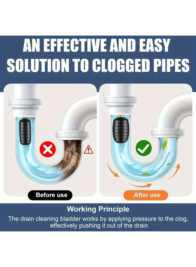 3pcs Drain Cleaning Bag Kit For 1 To 6 Inch Pipes Bathroom Shower Pool Kitchen Sink - Image 4